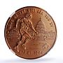 Vietnam 10 dong Football Soccer World Cup USA 1994 MS 65 NGC copper coin 1992