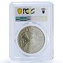 Abkhazia 3 apsar Yutyrannus Huali Dinosaurs MS 69 PCGS nickel coin 2021