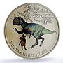 Abkhazia 3 apsar Yutyrannus Huali Dinosaurs MS 69 PCGS nickel coin 2021