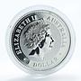 Australia 1 dollar Year of the Dog Lunar Series I 1 Oz Silver Gilded Coin 2006