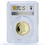 Solomon Islands 50 cents Orwell Animal Farm Gilt PL 69 PCGS silv. iron coin 2025