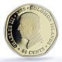 Solomon Islands 50 cents Orwell 1984 Gilt PL 70 PCGS silvered iron coin 2025