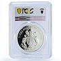 Turks and Caicos Islands 20 crowns Hummingbird Fauna PR 69 PCGS silver coin 1999