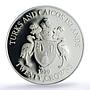 Turks and Caicos Islands 20 crowns Hummingbird Fauna PR 69 PCGS silver coin 1999