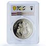 Turks and Caicos Islands 20 crowns Seahorse Fauna PR 69 PCGS silver coin 1999