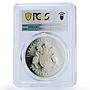 Turks and Caicos Islands 20 crowns Flamingo Bird PR 69 PCGS silver coin 1999