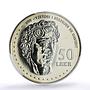 Albania 50 leke Michelangelo David Art Sculpture MS 69 PCGS CuNi coin 2001
