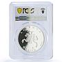Lithuania 50 litu Curonian Spit Sand Dunes UNESCO PR 70 PCGS silver coin 2004