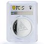 Nicaragua 100 cordobas Giant Anteater Wildlife Fauna PR 70 PCGS silver coin 2018