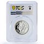 Togo 500 francs Albert Einstein 120th Birth Science PR 69 PCGS silver coin 2000
