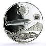 Cook Islands 20 dollars Zepellin Airship Aviation History proof silver coin 2017