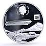 Cook Islands 20 dollars Zepellin Airship Aviation History proof silver coin 2017