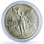 Mexico 1 onza Libertad Angel of Independence silver coin 1988