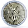 Mexico 1 onza Libertad Angel of Independence silver coin 1988