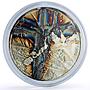 Mexico 1 onza Libertad Angel of Independence Rainbow Patina silver coin 2001