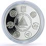 Nicaragua 10 cordobas Locomotive 25 Ibero-American Trains silver coin 2020