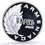 Armenia 25 dram Apricot Fruit Flora KM-59 proof silver coin 1994