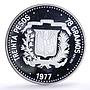 Dominican Republic 30 pesos Central Bank 30th Anniversary proof silver coin 1977