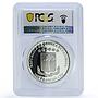 Eq. Guinea 1000 francs Graphium Policenes Butterfly PR 69 PCGS silver coin 2015