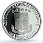 Eq. Guinea 1000 francs Graphium Policenes Butterfly PR 69 PCGS silver coin 2015