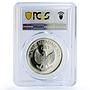 Indonesia 10000 rupiah Pig Boar Conservation Fauna PR67 PCGS silver coin 1987