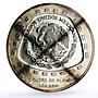 Mexico 10 pesos Atlantes Precolombina Toltec 5 oz silver coin 1998