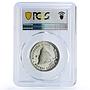 Nicaragua 500 cordobas Fonseca Revolutionary History PR66 PCGS silver coin 1980