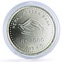 Nepal 2000 rupees New Constitution NRB Rastra Bank  silver coin 2015