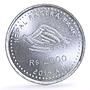 Nepal 2000 rupees New Constitution NRB Rastra Bank  silver coin 2015