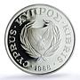 Cyprus 1 pound Seoul Summer Olympic Games KM-64a PR 70 PCGS silver coin 1988