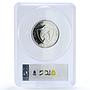 Fujairah 10 riyals Apollo 13 Moon Landing Space PR 68 PCGS silver coin 1970