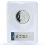 Fujairah 10 riyals Apollo 12 Moon Landing Space PR 69 PCGS silver coin 1970