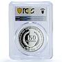 El Salvador 150 colones Discovery America KM-160 Ship MS 69 PCGS silv. coin 1992