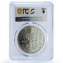 Abkhazia 3 apsar Samia Cynthia Silkworm Butterfly MS 70 PCGS nickel coin 2021