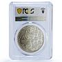 Abkhazia 3 apsar Acherontia Atropos Hawkmoth Butterfly MS 69 PCGS Ni coin 2021