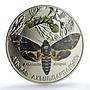 Abkhazia 3 apsar Acherontia Atropos Hawkmoth Butterfly MS 69 PCGS Ni coin 2021