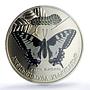 Abkhazia 3 apsar Papilio Machaon Swallowtail Butterfly MS 68 PCGS Ni coin 2021