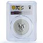 Cameroon 500 francs Cancer Zodiac Zigns KM-28 PR 70 PCGS silver coin 2010