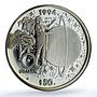 Marshall Isl. 50 dollars Uranus Solar System Space PR 69 PCGS silver coin 1994