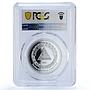 Nicaragua 60 cordobas Central Bank KM-135a Building PR 70 PCGS silver coin 2020