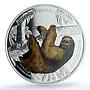 Nicaragua 100 cordobas Three Toed Sloth KM-125 Fauna PR 69 PCGS silver coin 2018
