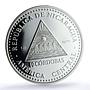Nicaragua 10 cordobas Quetzalcoatl Maya KM-148 PR 69 PCGS silver coin 2021