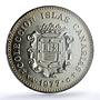 Spain Fuerteventura Island Canary Islas Collection MS 66 PCGS silver medal 1977