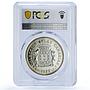 Spain Gomera Island Canary Islas Collection MS 67 PCGS silver medal 1977