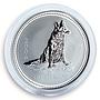 Australia 1 Dollar Year of the Dog 2006 1 Oz Silver Coin Lunar Series I