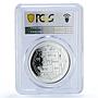 Nepal 500 rupees Lord Buddha Buddhism Religion PR 69 PCGS silver coin 1995