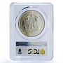 Philippines 1 peso Apolinario Mabini KM-194 Politics MS 64 PCGS silver coin 1964