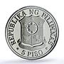 Philippines 5 piso Marcos New Society KM-210.1 PR 69 PCGS nickel coin 1977