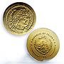 Palau 1 dollar Theodosius Aureus Restrike KM-610 MS 70 PCGS gold coin 2012