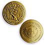 Palau 1 dollar Tiberius Aureus Restrike KM-246 MS 70 PCGS gold coin 2009